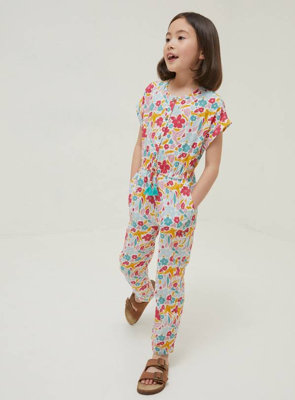 FATFACE Amber Bright Blooms Jumpsuit 12-13 years